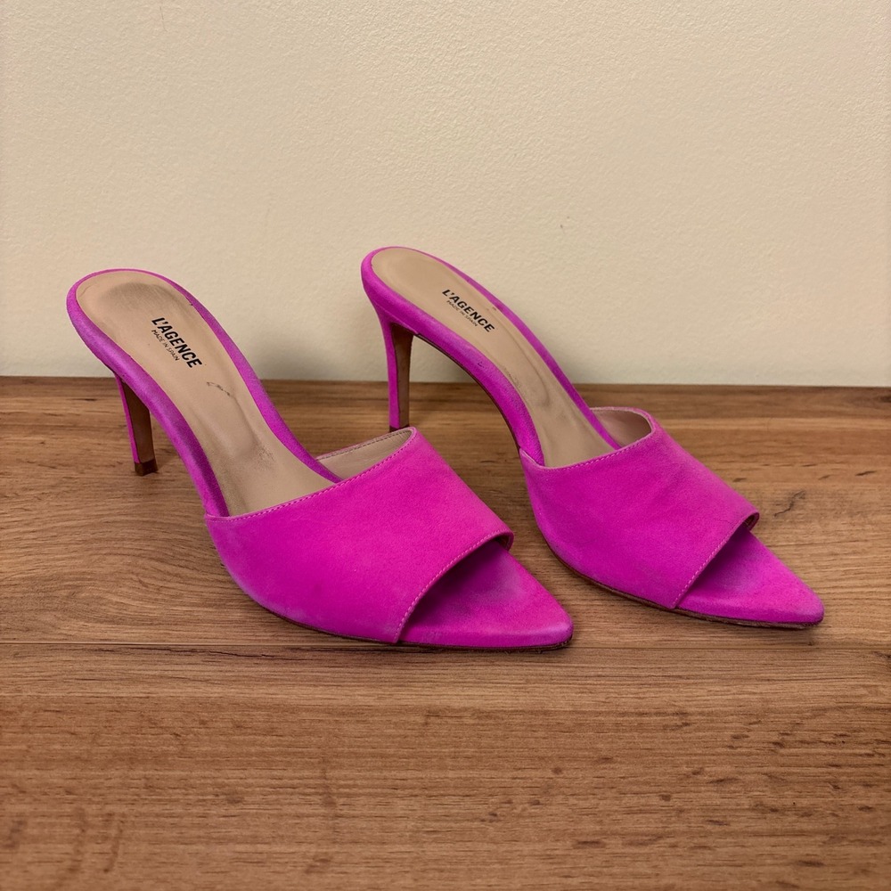 L'AGENCE Pink Mules - Picture 2 of 12